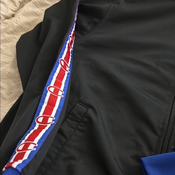 Champion Black and Blue Men's Track Jacket - size large - Picture 4 of 7